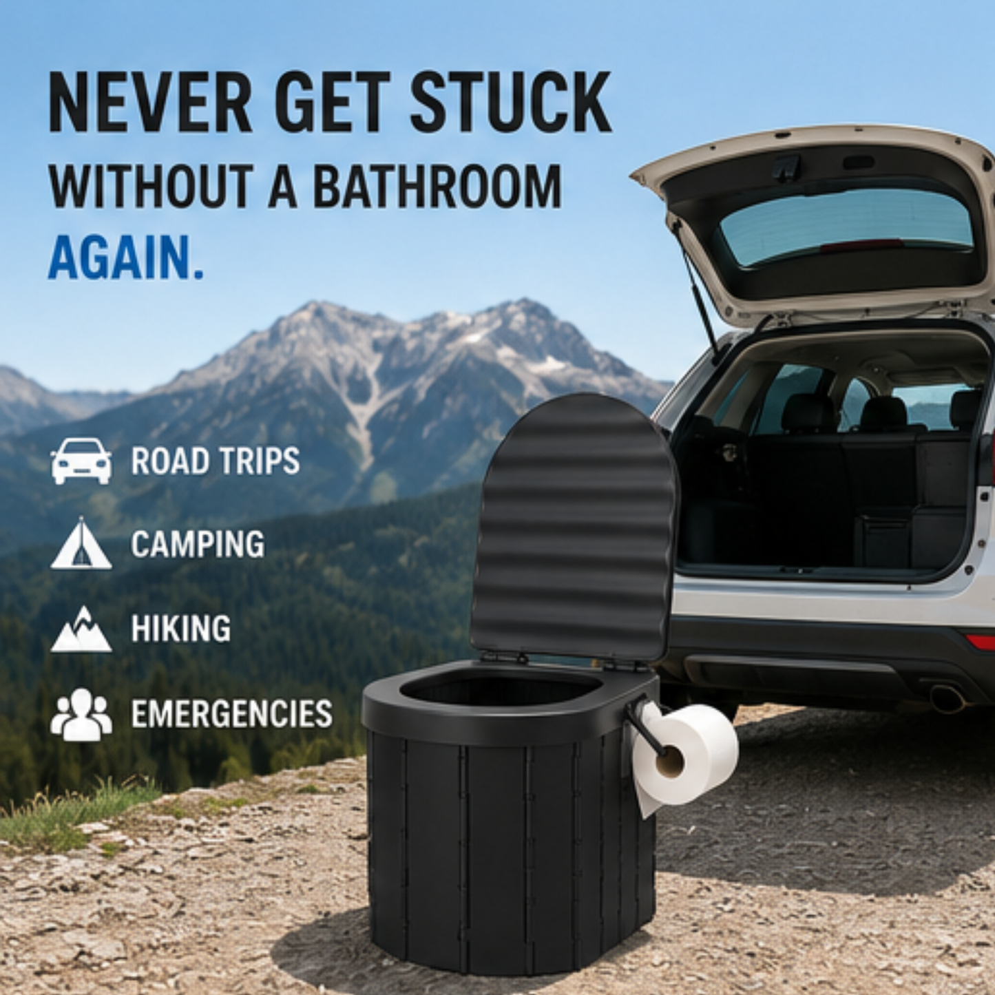 Road Relief™ Portable Toilet